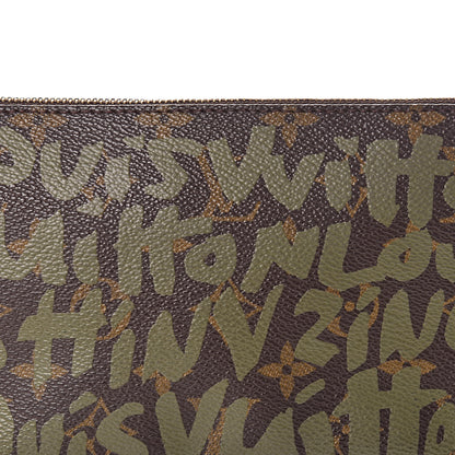 Louis Vuitton Monogram Graffiti Pochette Accessories Kaki 8 of 10