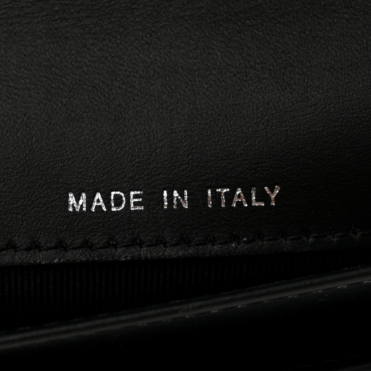 Patent Quilted Large Flap Wallet Black