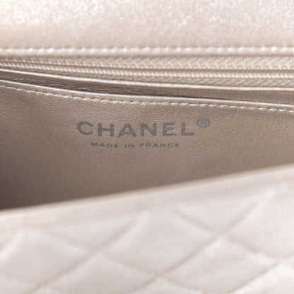 Chanel Metallic Lambskin Quilted Mini Rectangular Flap Silver 8 of 11