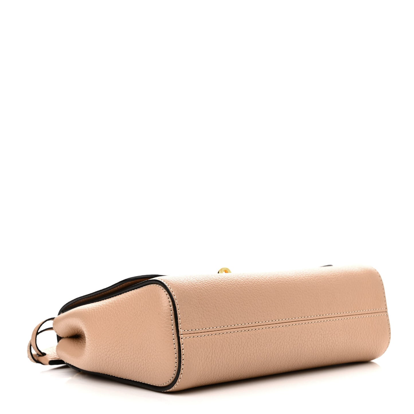 Small Classic Grain Calfskin Small Lily Flap Light Salmon