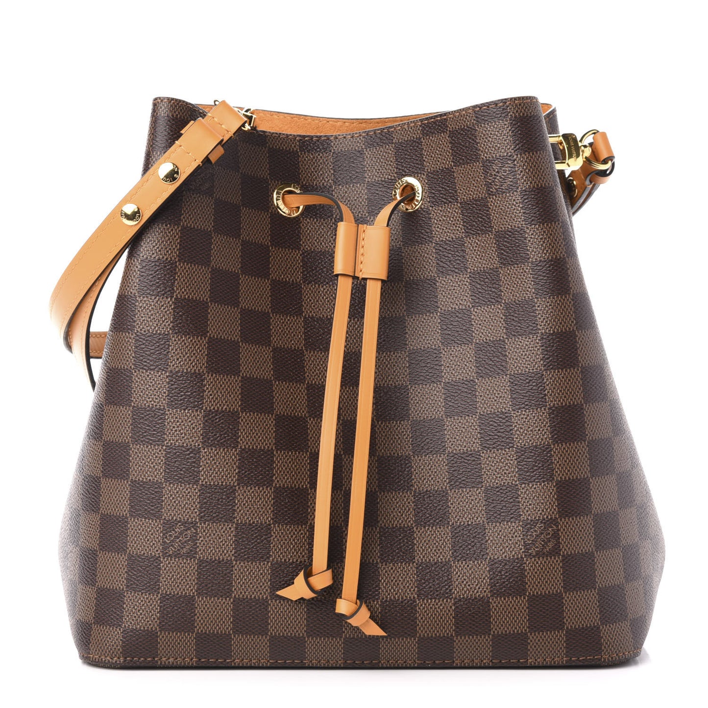 Damier Ebene Neonoe MM Safran