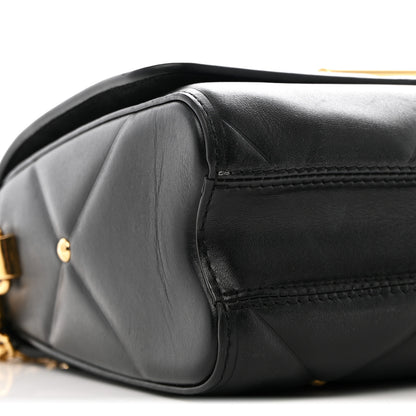 Louis Vuitton Lambskin Quilted Twist MM Black 9 of 10