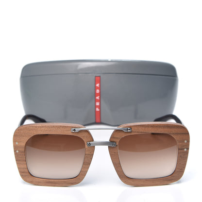Prada Wooden Sunglasses SPR30R Canaletto Tortoise 8 of 8