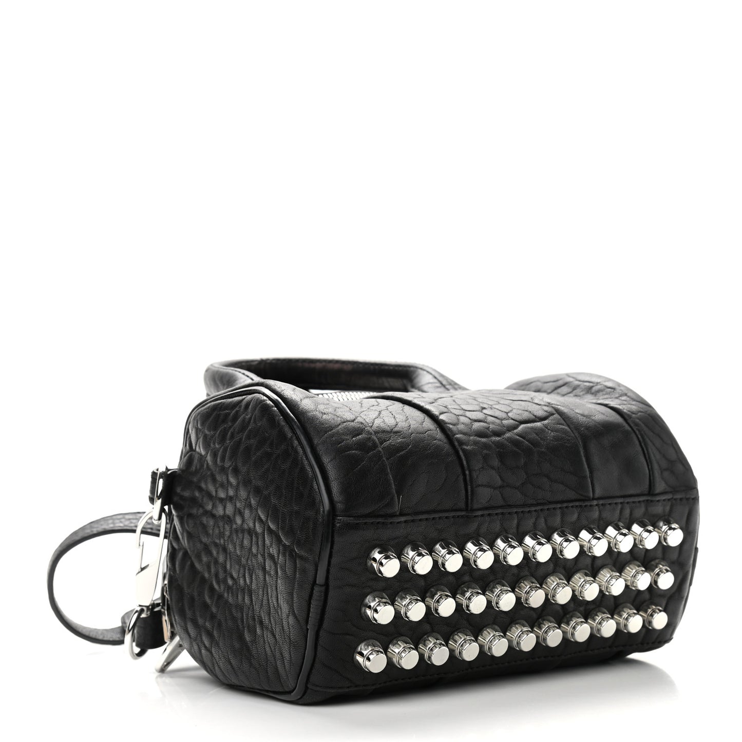 Pebbled Lambskin Mini Rockie Black Rhodium Hardware
