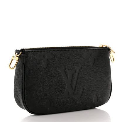 Louis Vuitton Empreinte Monogram Giant Multi Pochette Accessories Mini Pochette Black 3 of 8