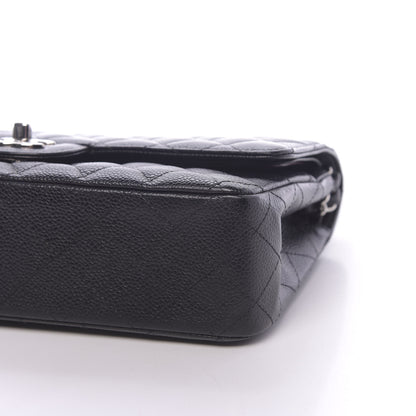 Chanel Caviar Quilted Medium Double Flap Black 9 of 10