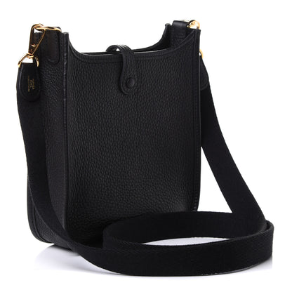 Hermes Taurillon Clemence Evelyne TPM Black 3 of 9