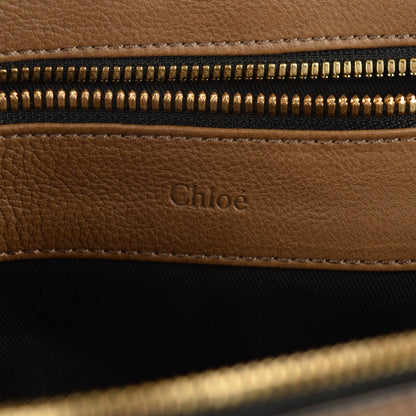 Chloe Calfskin Cary Zipped Shoulder Bag Taupe 6 of 8