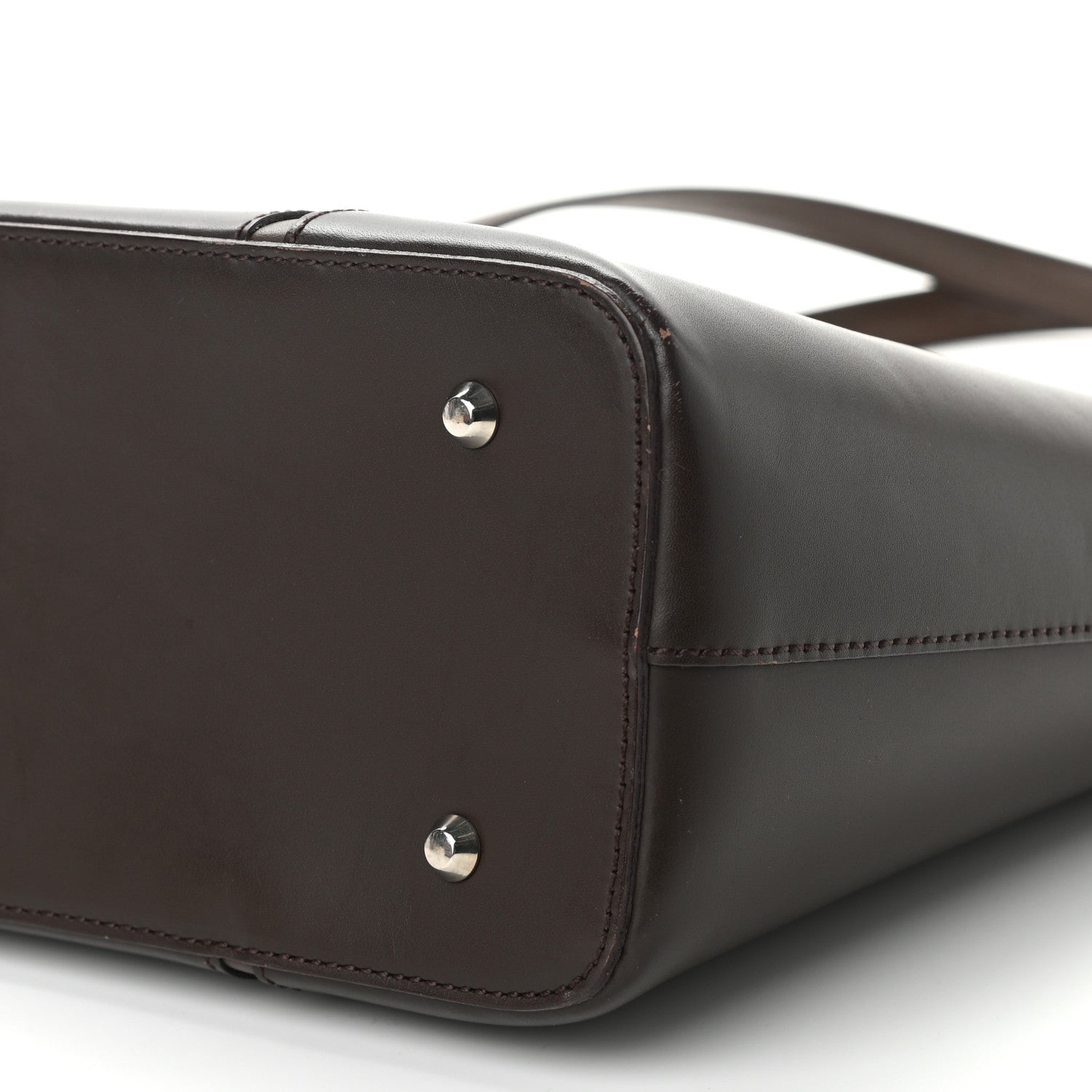 Burberry Calfskin Tote Dark Brown 9 of 10