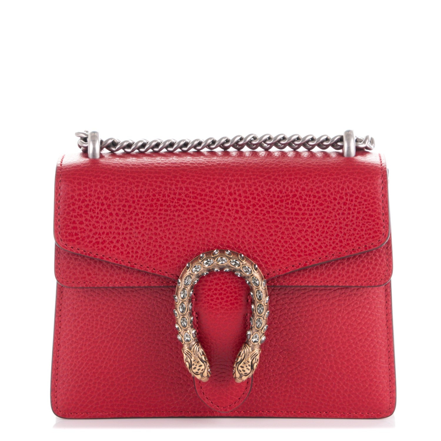 Gucci Calfskin Mini Dionysus Shoulder Bag Hibiscus Red 1 of 7