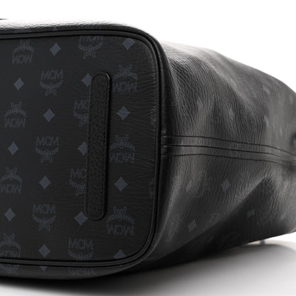 MCM Visetos Large Liz Reversible Shopper Tote Black 11 of 12