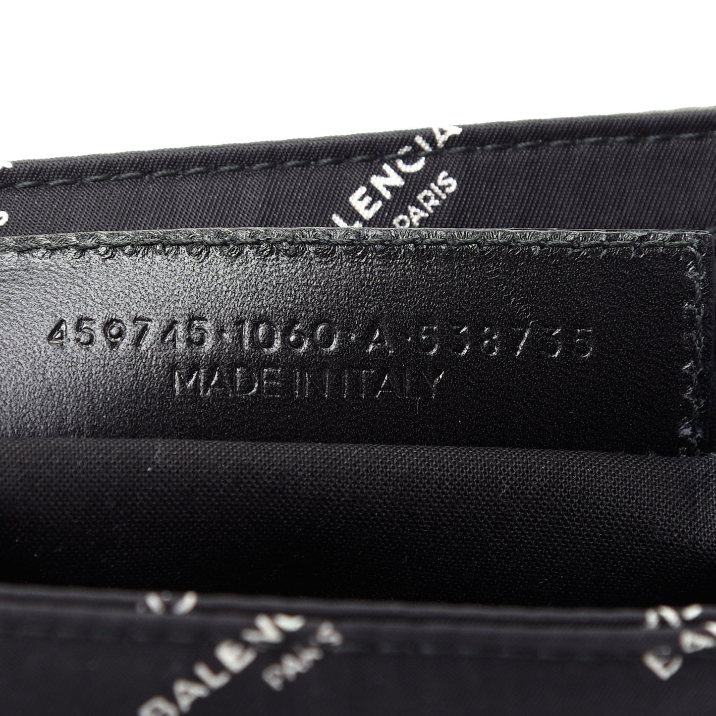 Nylon Allover Logo Documents Case Black