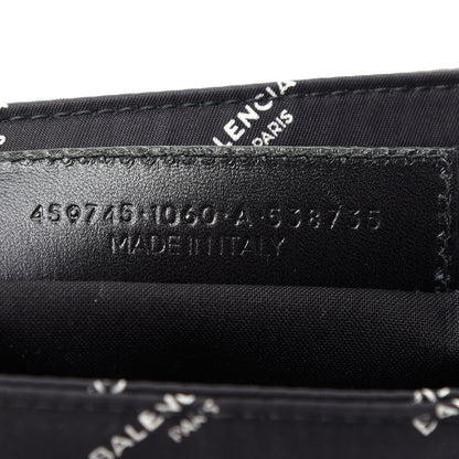 Balenciaga Nylon Allover Logo Documents Case Black 7 of 7