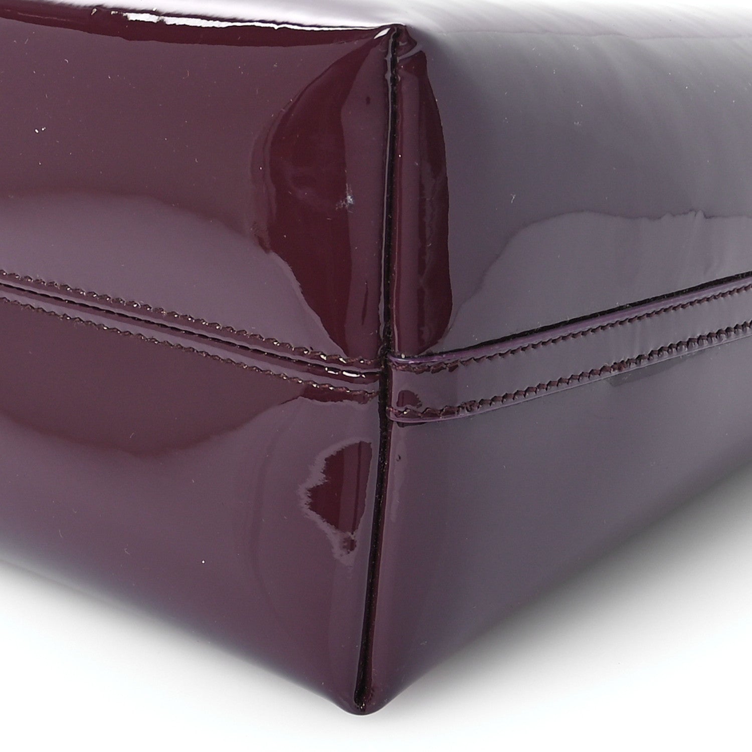 Saint Laurent Patent Calfskin Rendez-Vous Hobo Dark Red Wine 11 of 11