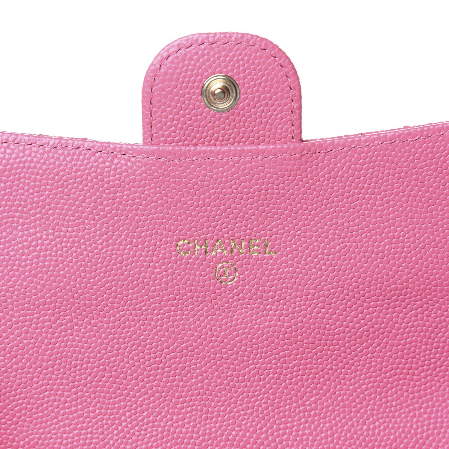 Chanel Caviar Quilted Large Flap Wallet Pink 8 of 10