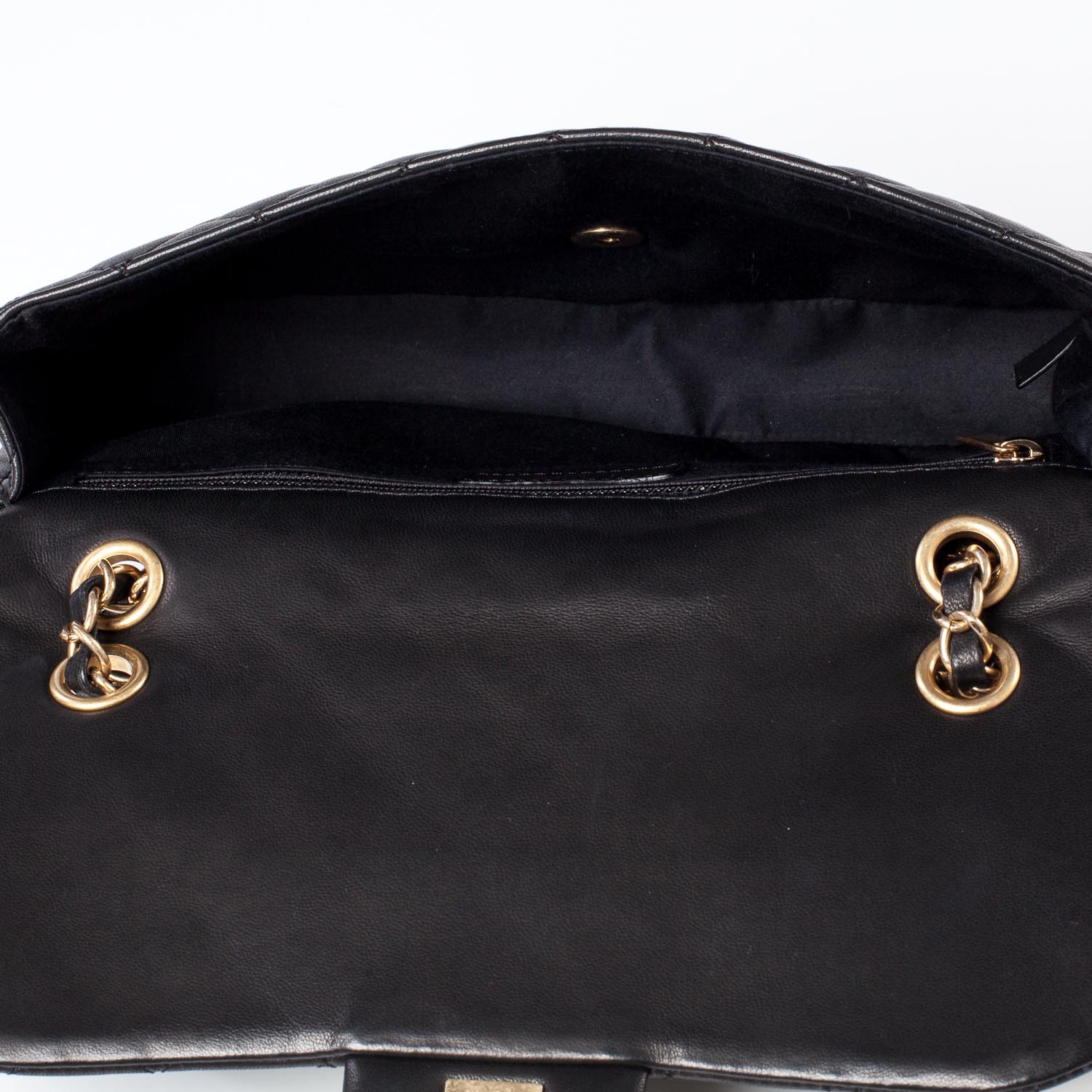 Chanel Lambskin Quilted Cruise Charm Medium Flap Black 5 of 10