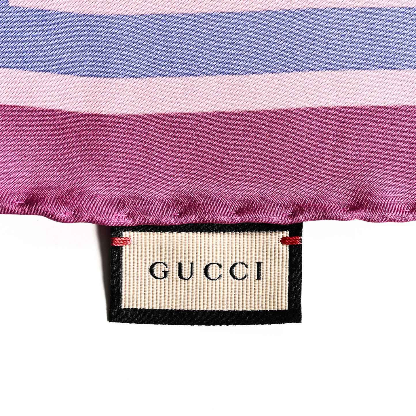 Silk Twill GG Bubble Square Scarf Roseate