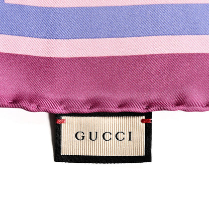 Gucci Silk Twill GG Bubble Square Scarf Roseate 2 of 3