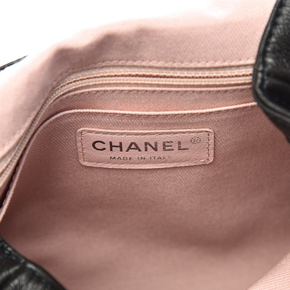 Chanel Grained Calfskin Stitched Pocket Backpack Dark Green 6 of 11