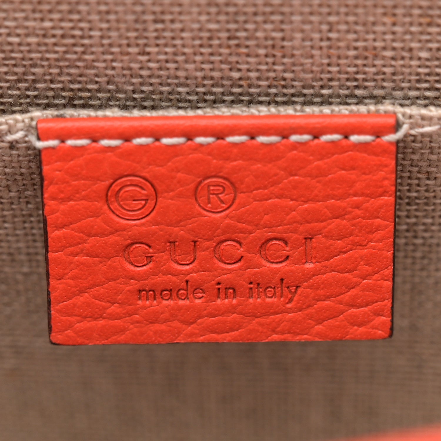 Gucci Dollar Calfskin Small Interlocking G Shoulder Bag Sun Orange 6 of 13
