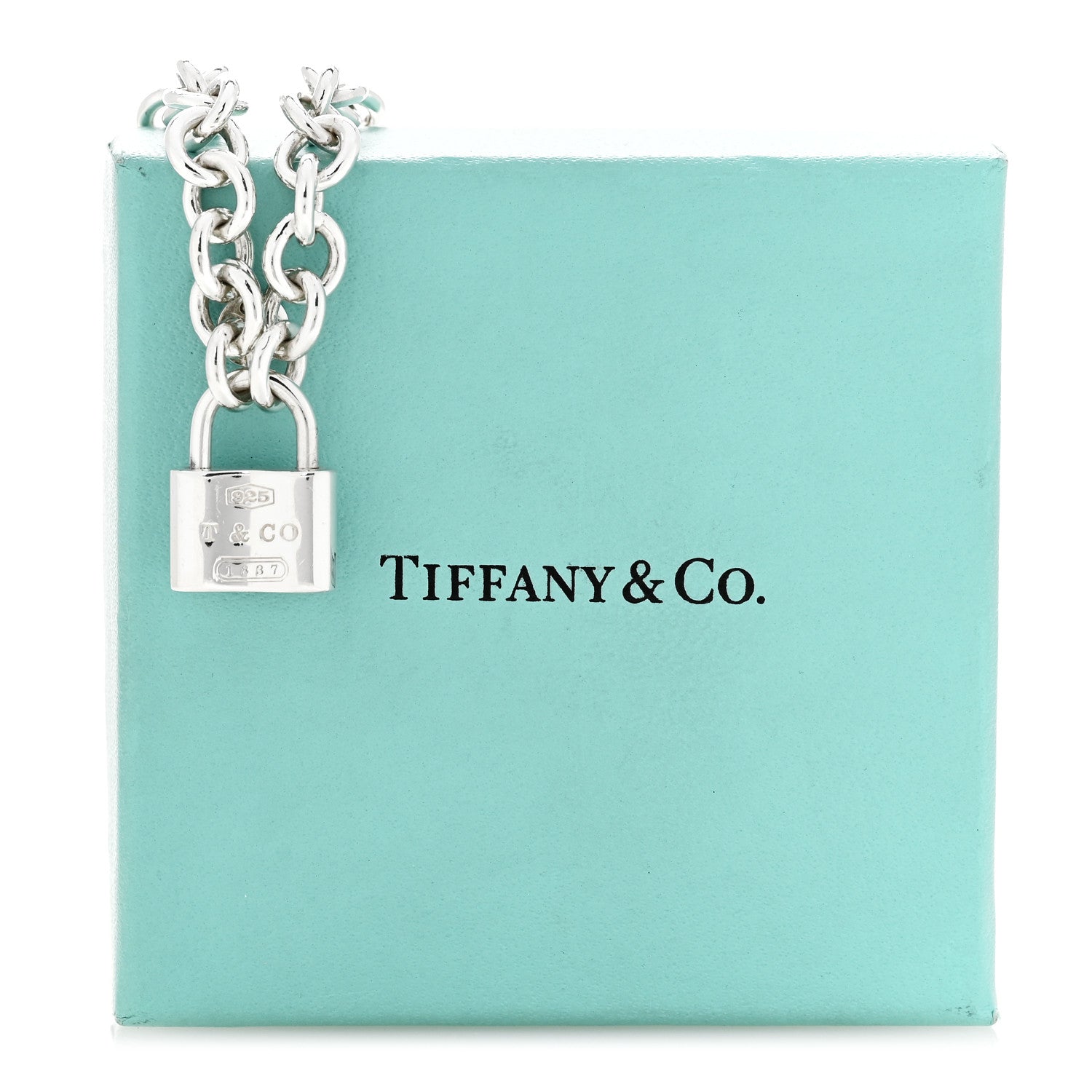 Tiffany Sterling Silver 1837 Lock Charm Bracelet 6 of 6