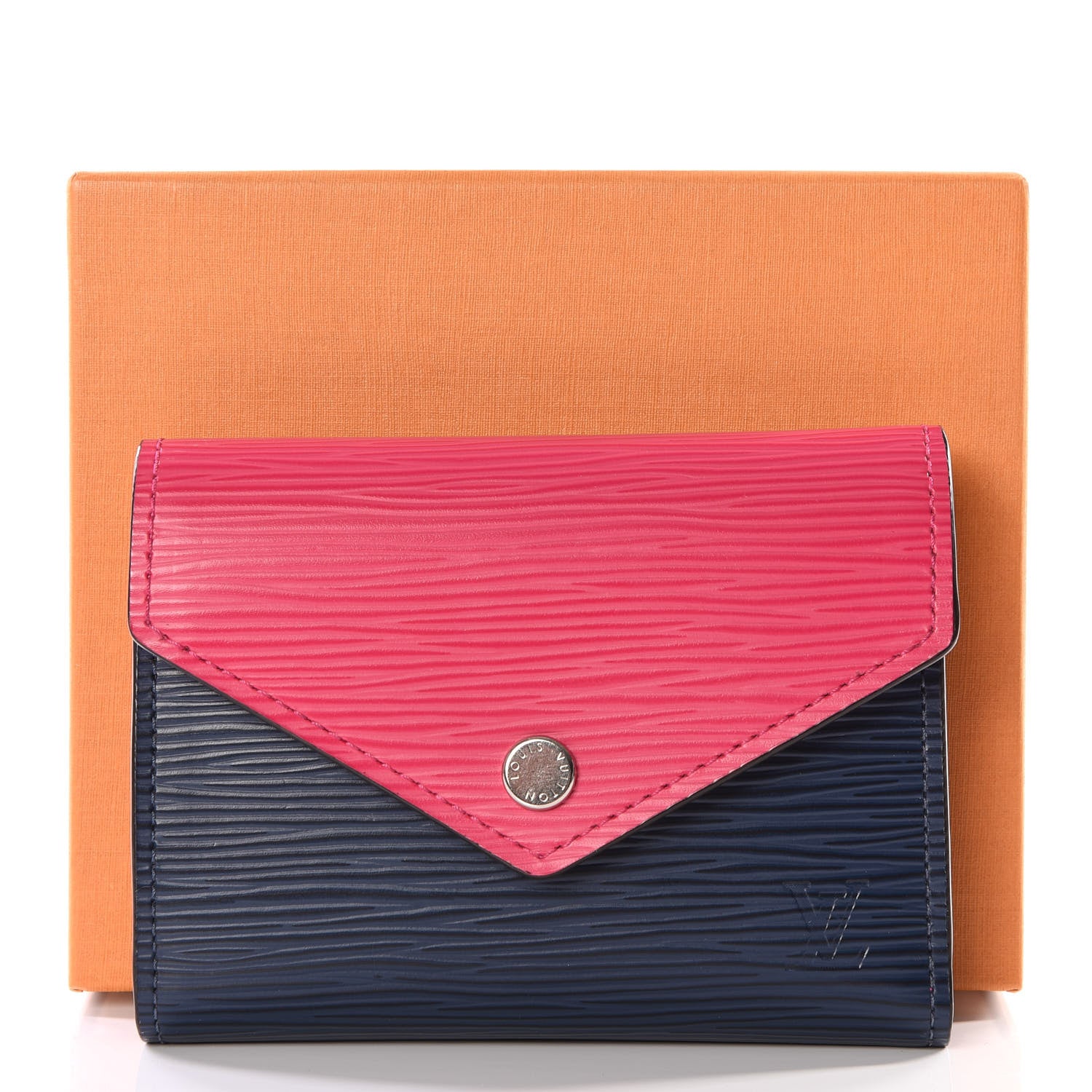 Louis Vuitton Epi Victorine Wallet Indigo Hot Pink 10 of 10
