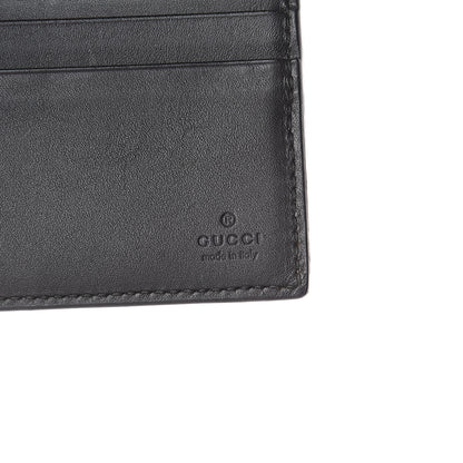 Gucci GG Supreme Monogram Selleria Calfskin Kingsnake Nice Bi-Fold Wallet Beige Ebony Multicolor Black 5 of 5