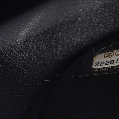 Chanel Lambskin Chevron Quilted Jumbo Double Flap Black 7 of 14