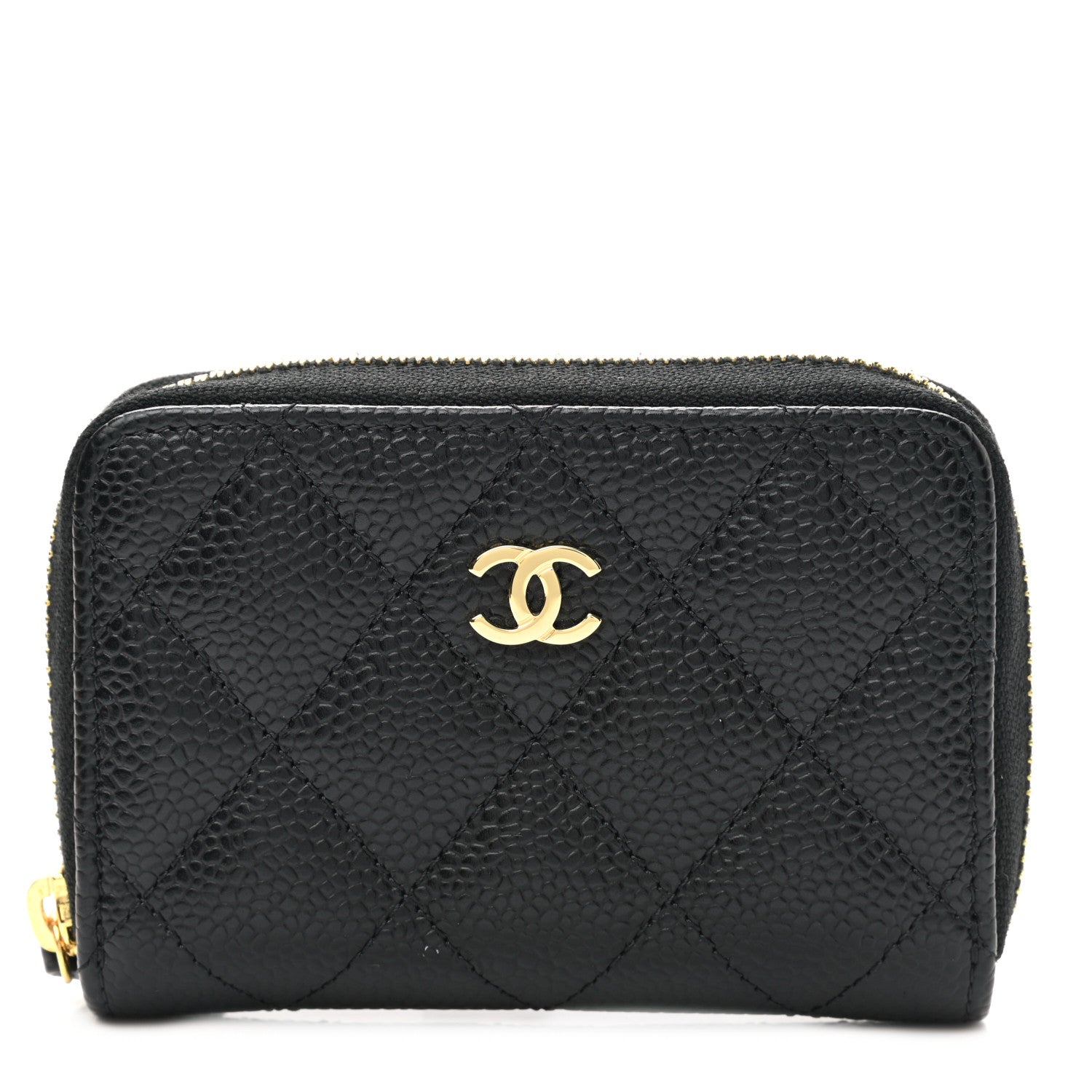 Chanel Caviar Quilted Classic Zipped Coin Purse Black 1 of 8