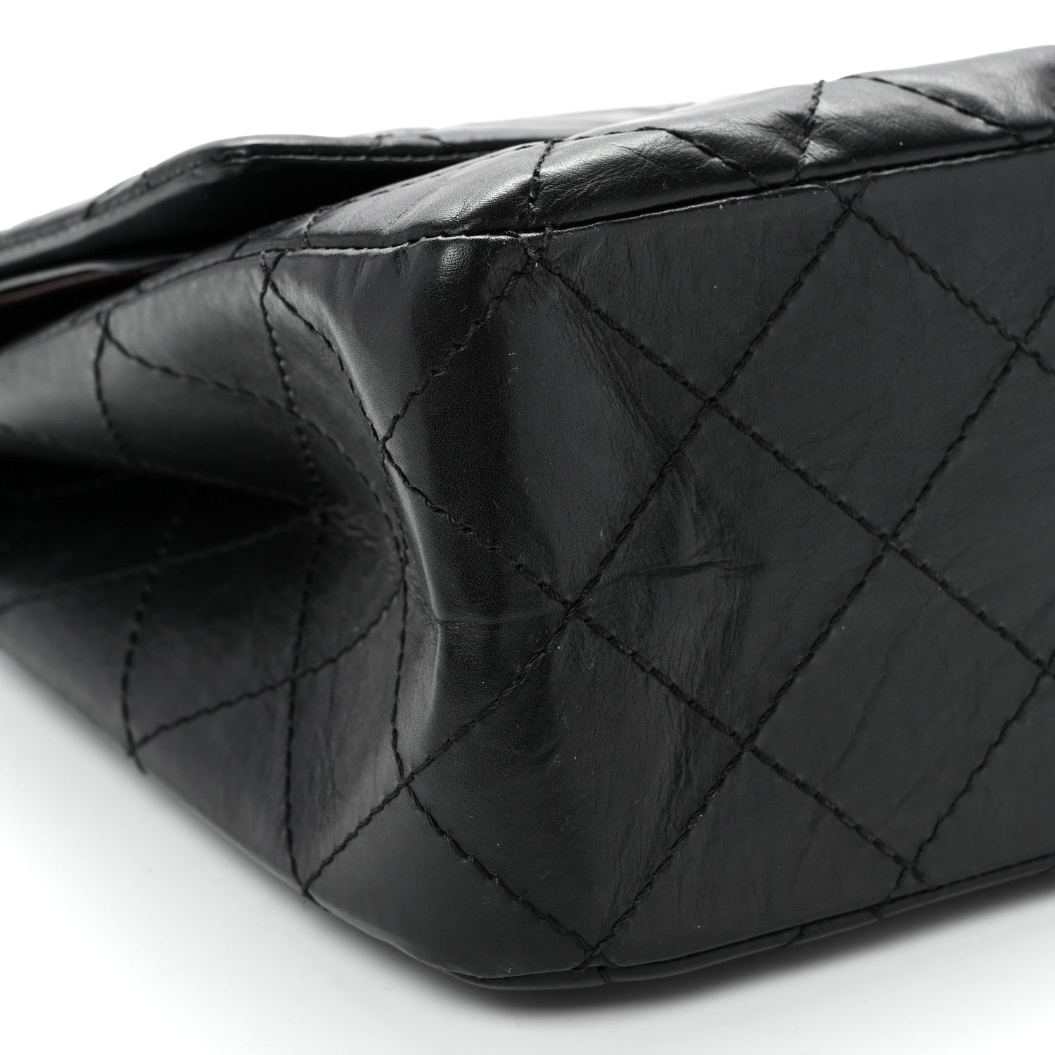 Chanel Aged Calfskin Quilted 2.55 Reissue 227 Flap Black 9 of 10