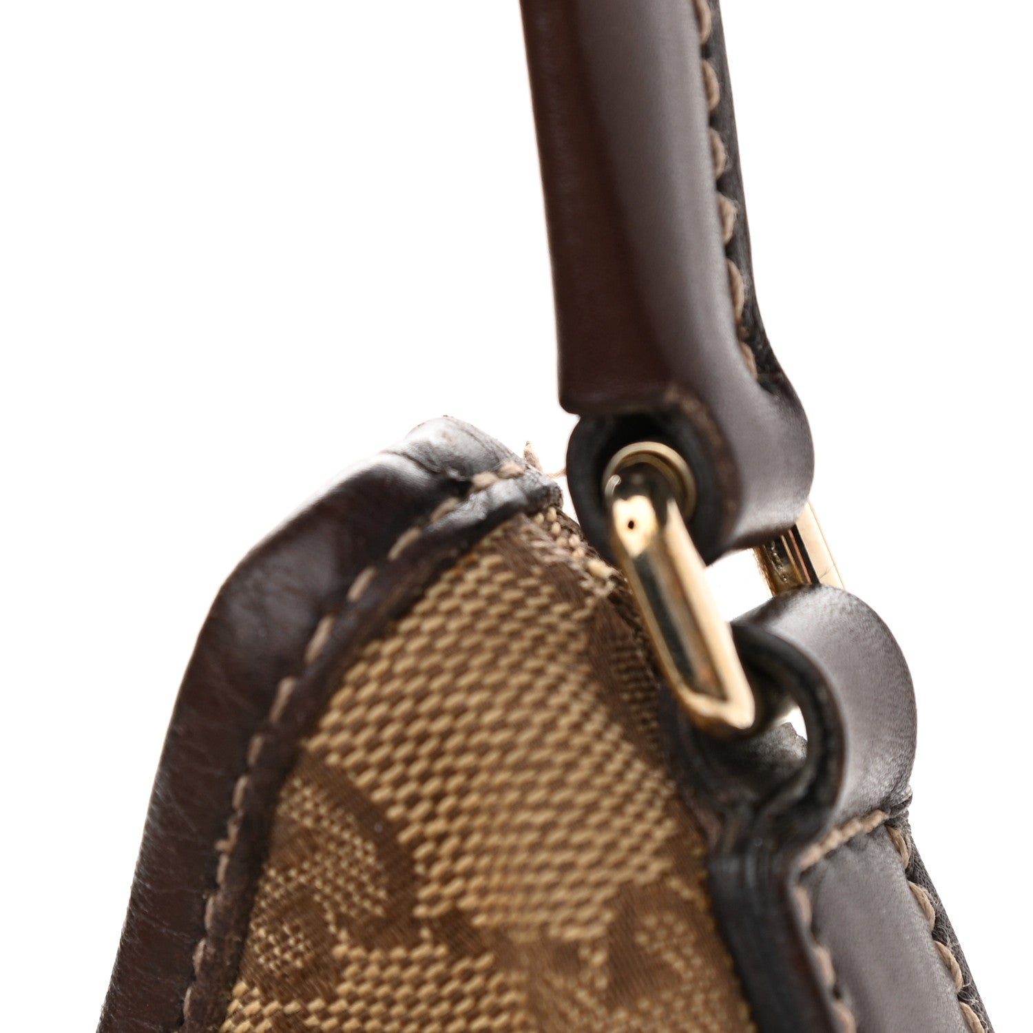 Gucci Monogram Medium New Britt Hobo Dark Brown 8 of 10