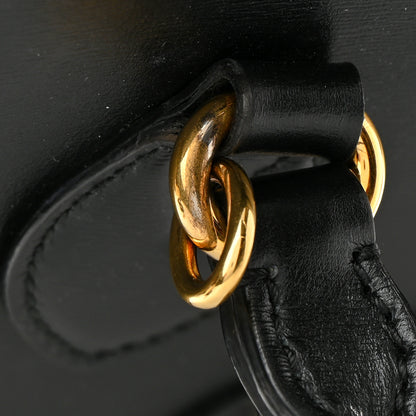 Gucci Boarded Plutone Calfskin Horsebit 1955 Top Handle Bag Black 15 of 15
