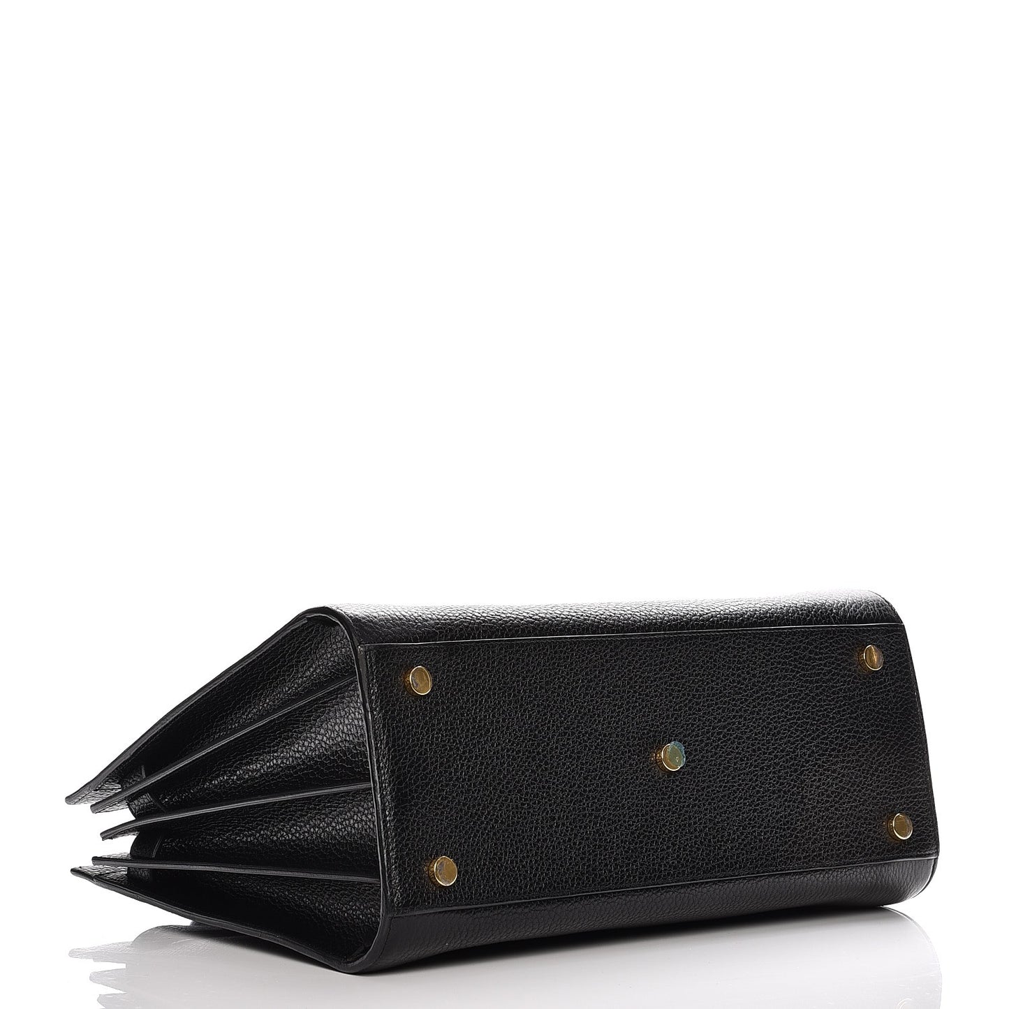 Grained Calfskin Small Sac De Jour Black