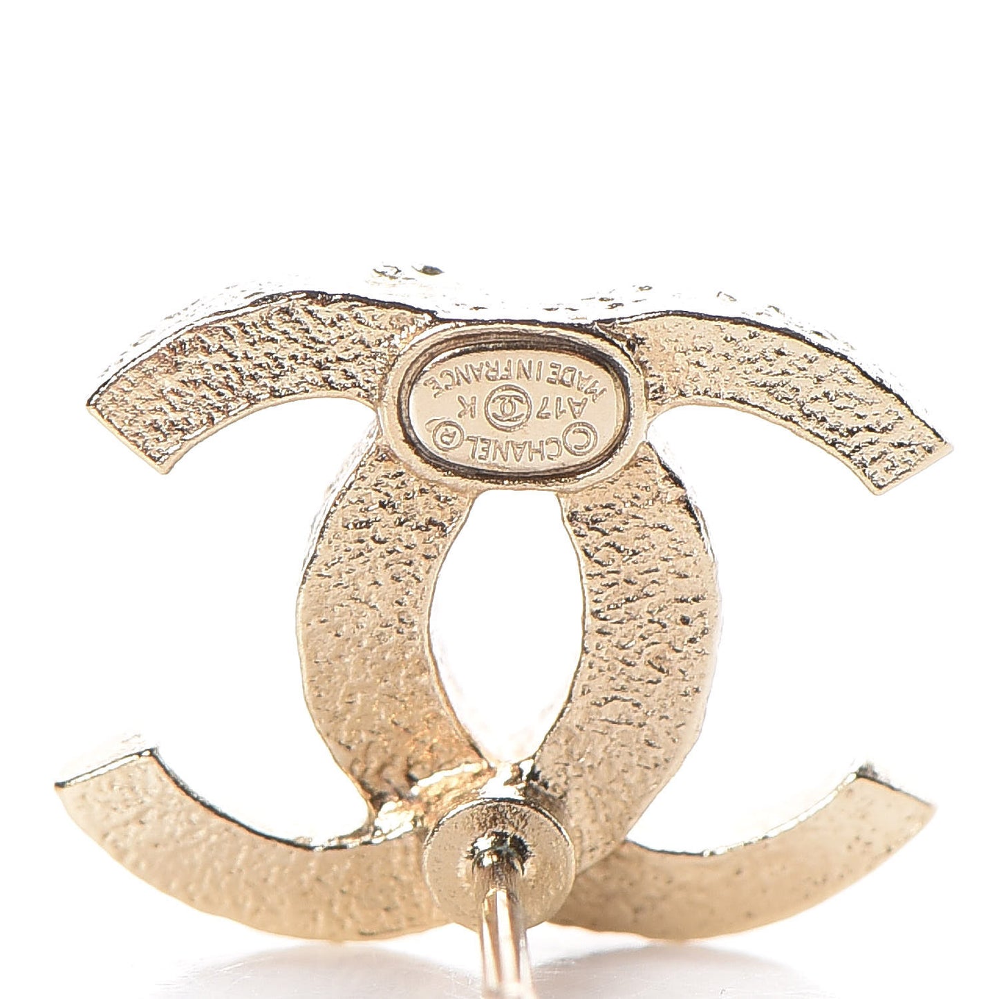 Crystal CC Earrings Gold