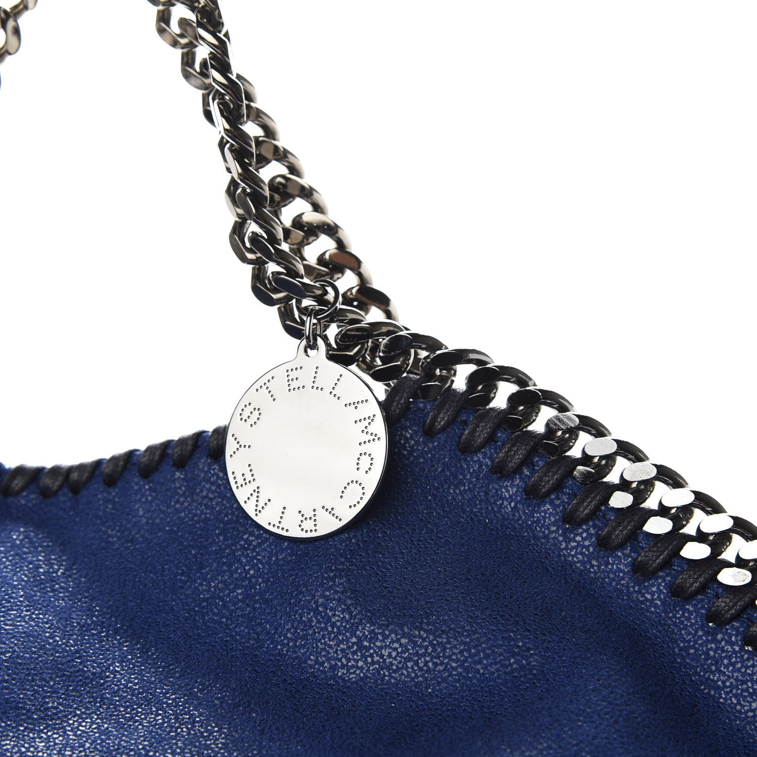 Stella McCartney Shaggy Deer Falabella Fold Over Tote Blue 9 of 9