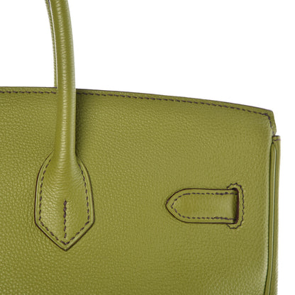 Hermes Togo Birkin 35 Vert Anis 32 of 41