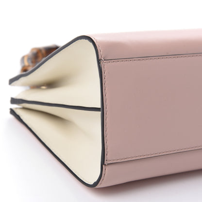 Gucci Nappa Bamboo Web Mini Nymphaea Top Handle Bag Perfect Pink Mystic White 6 of 11