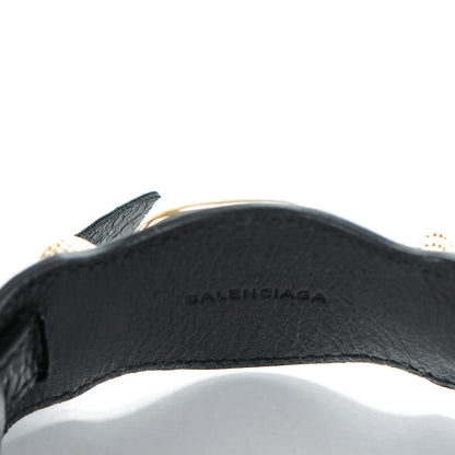 Balenciaga Agneau Arena Giant 12 Gold Hardware L Bracelet Black 4 of 6