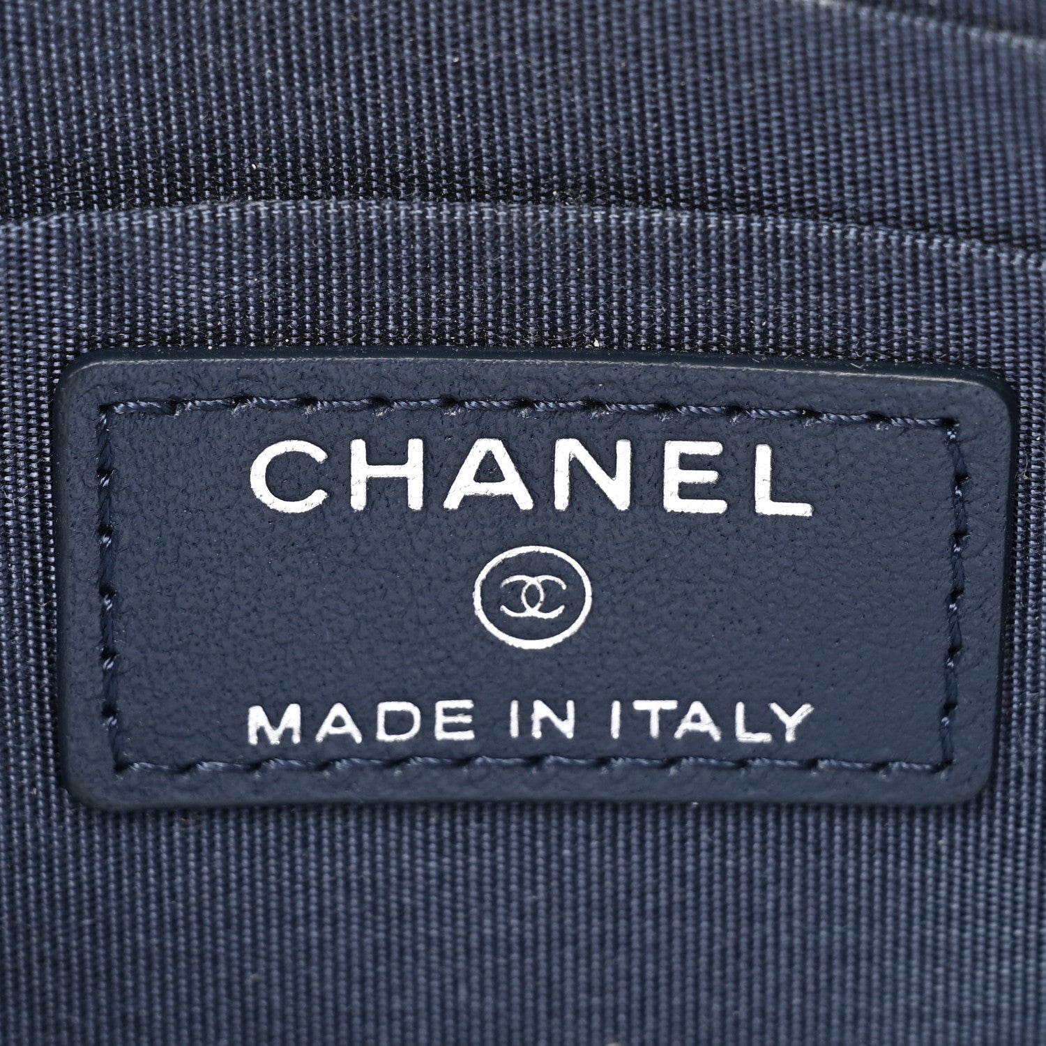 Chanel Lambskin CC Tassel Zip Pouch White Blue Red 7 of 11