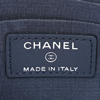 Chanel Lambskin CC Tassel Zip Pouch White Blue Red 7 of 11