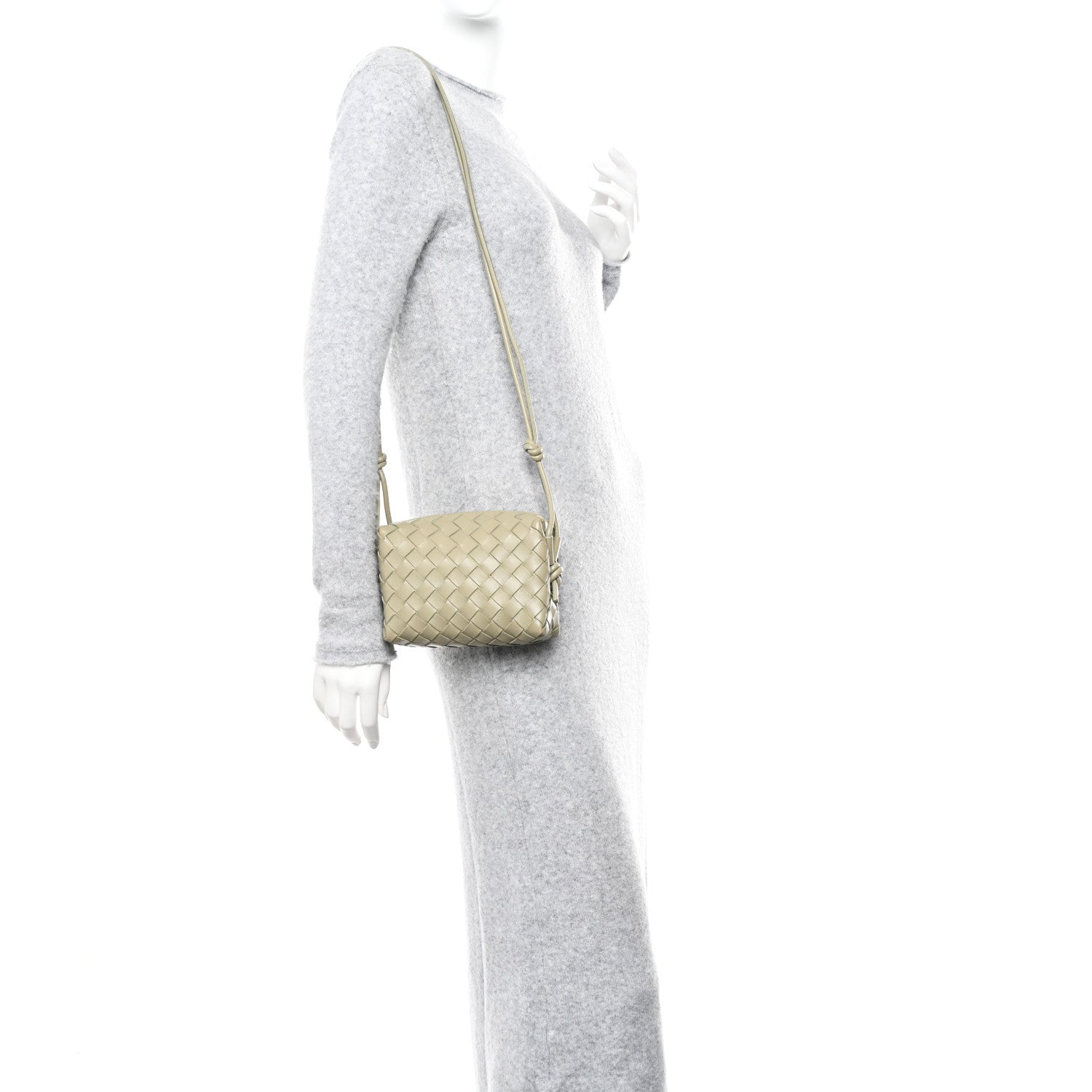 Bottega Veneta Nappa Intrecciato Mini Loop Camera Bag Travertine 2 of 9