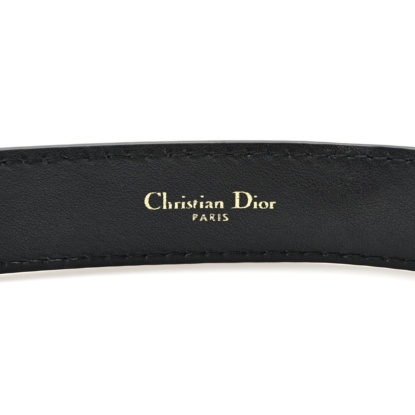 Calfskin D Fence Belt 75 30 Black