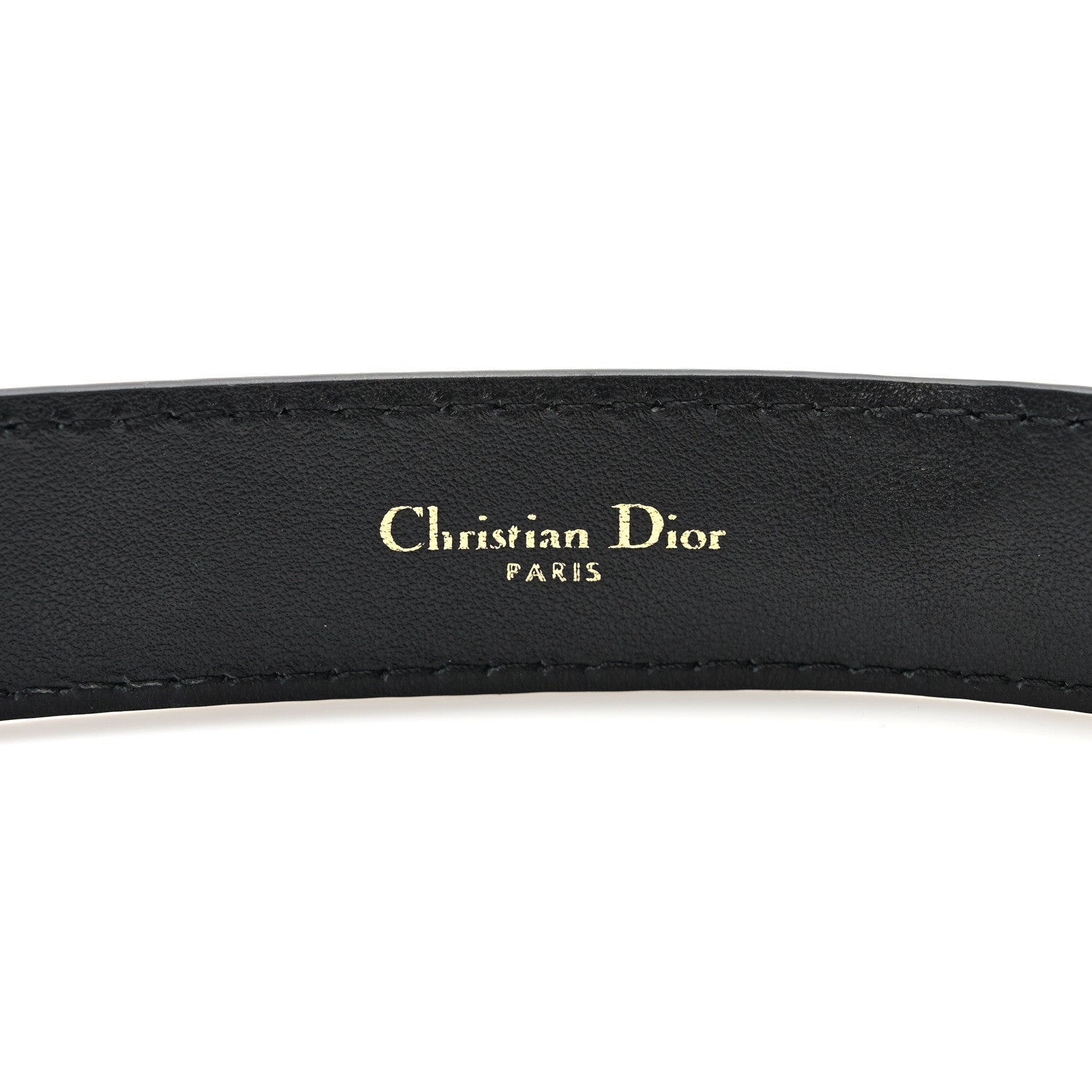 Christian Dior Calfskin D Fence Belt 75 30 Black 3 of 5