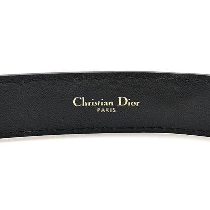 Christian Dior Calfskin D Fence Belt 75 30 Black 3 of 5