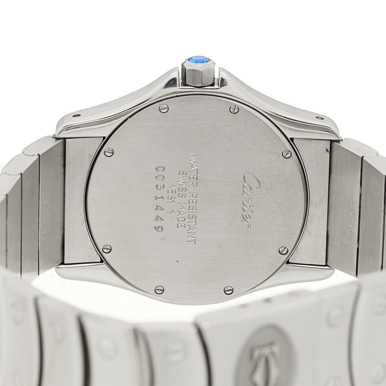 Cartier Stainless Steel 30mm Santos Ronde Quartz Watch 4 of 4