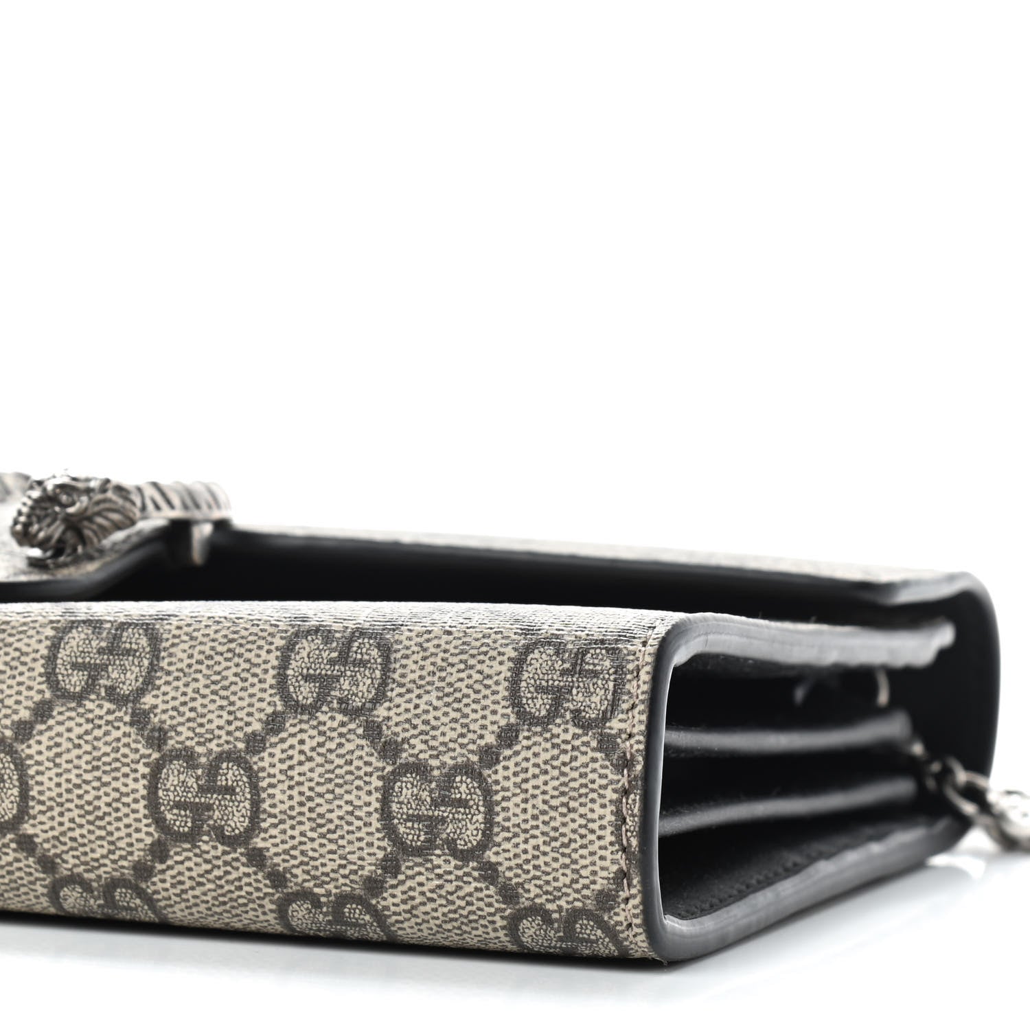 Gucci GG Supreme Monogram Mini Dionysus Chain Wallet Beige Black 6 of 8