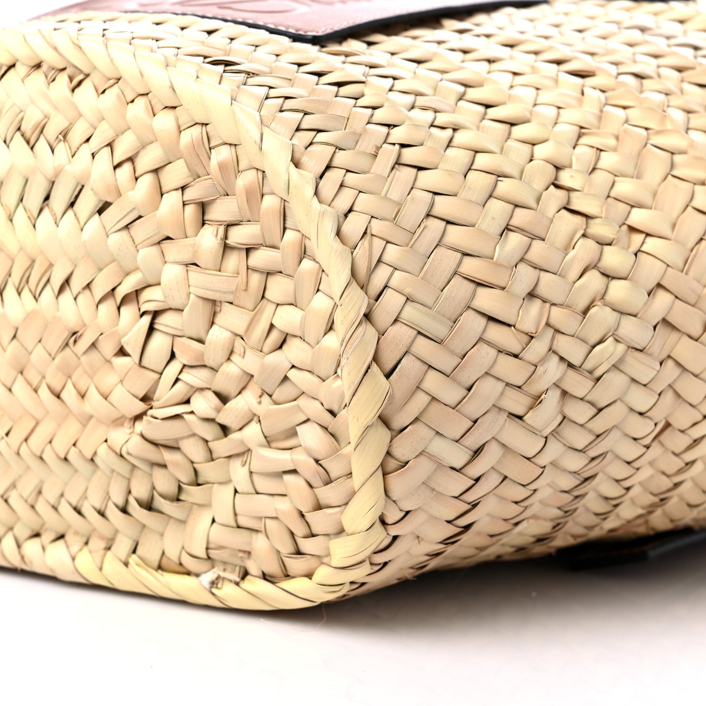 Raffia Small Basket Tote Bag Natural Tan