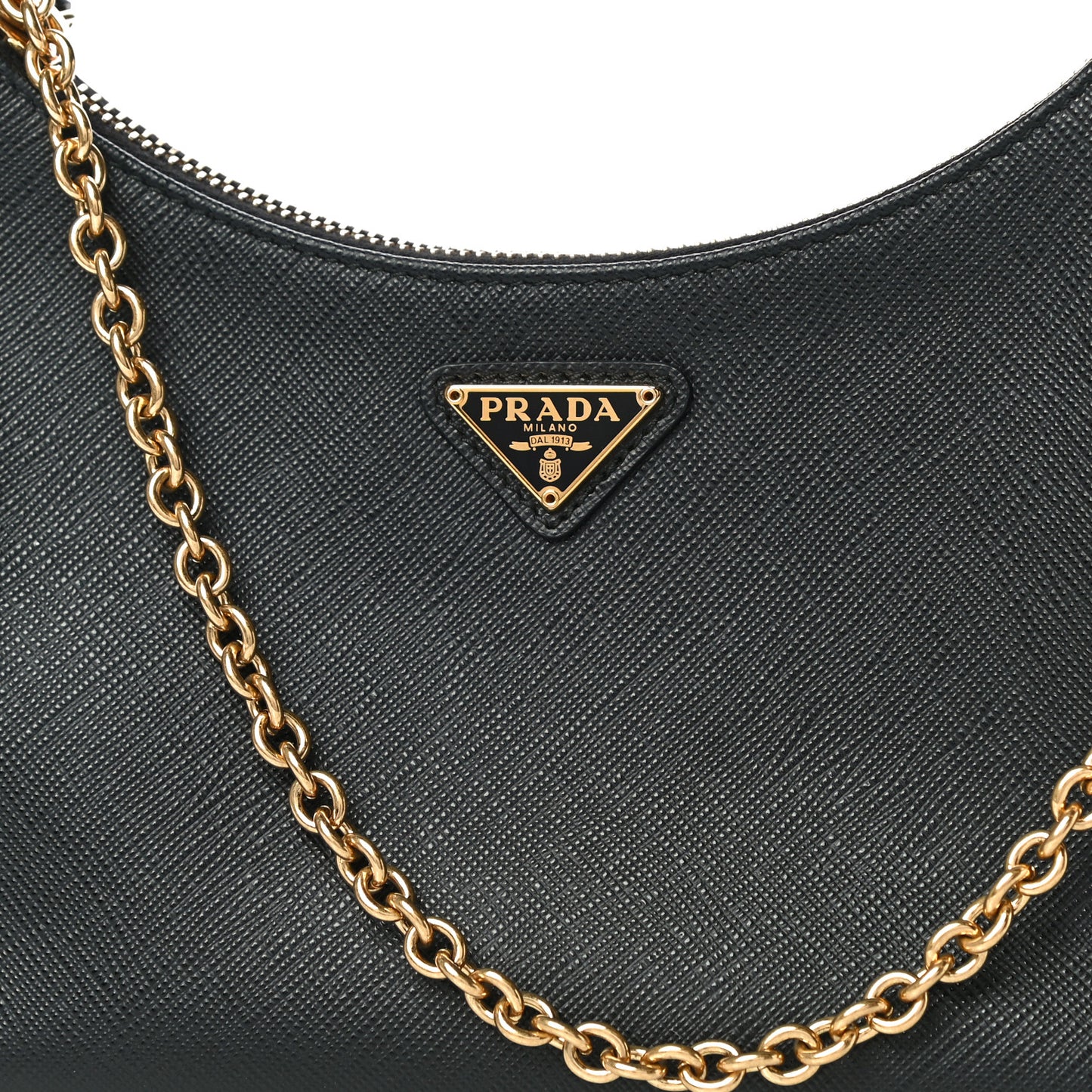 Saffiano Lux Re-Edition 2005 Shoulder Bag Black