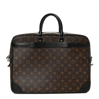 Louis Vuitton Monogram Macassar Porte Documents Voyage Soft Briefcase 1 of 16