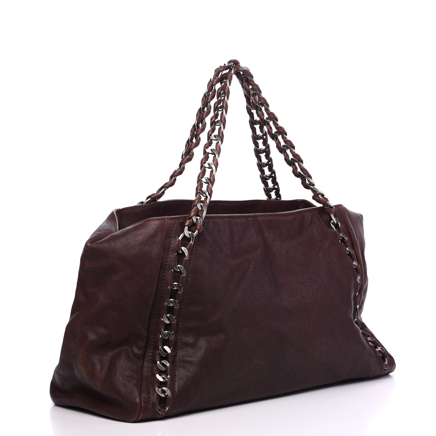 Chanel Calfskin East West Modern Chain Tote Brown 2 of 11